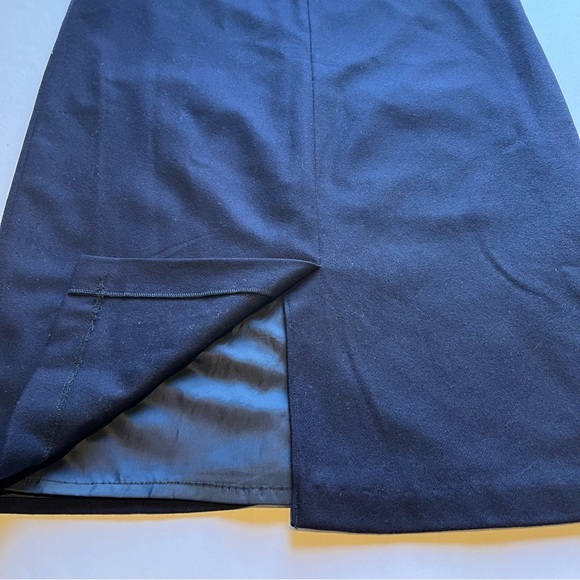 Sag Harbor Women's Wool Jumper Navy Blue Midi Size 14 - Picture 8 of 8